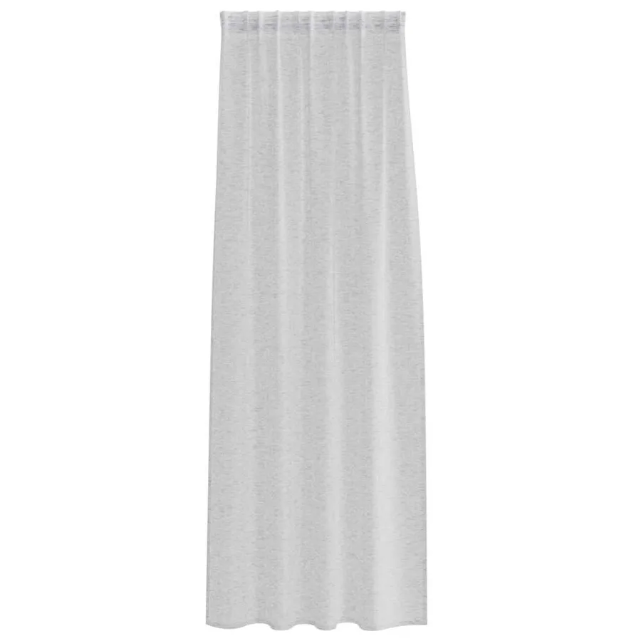 Rideau en Voile 2 pcs Gris clair 245 x 140 cm Polyester - 4