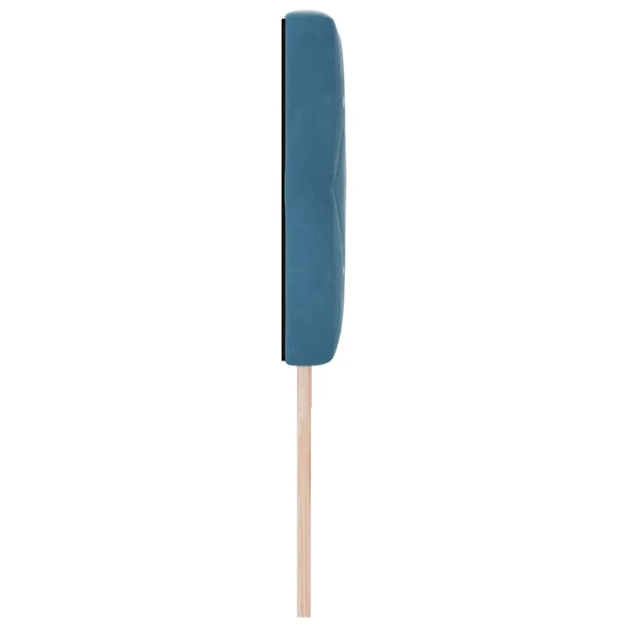 Tête de lit LED avec bandes LED Bleu foncé 180 cm Velours - 6