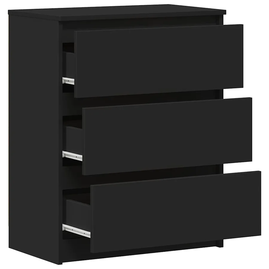 Buffet Noir 60x35x76 cm Bois d'ingénierie - 8