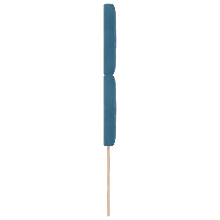 Tête de lit LED avec bandes LED Bleu foncé 90 cm Velours - 6