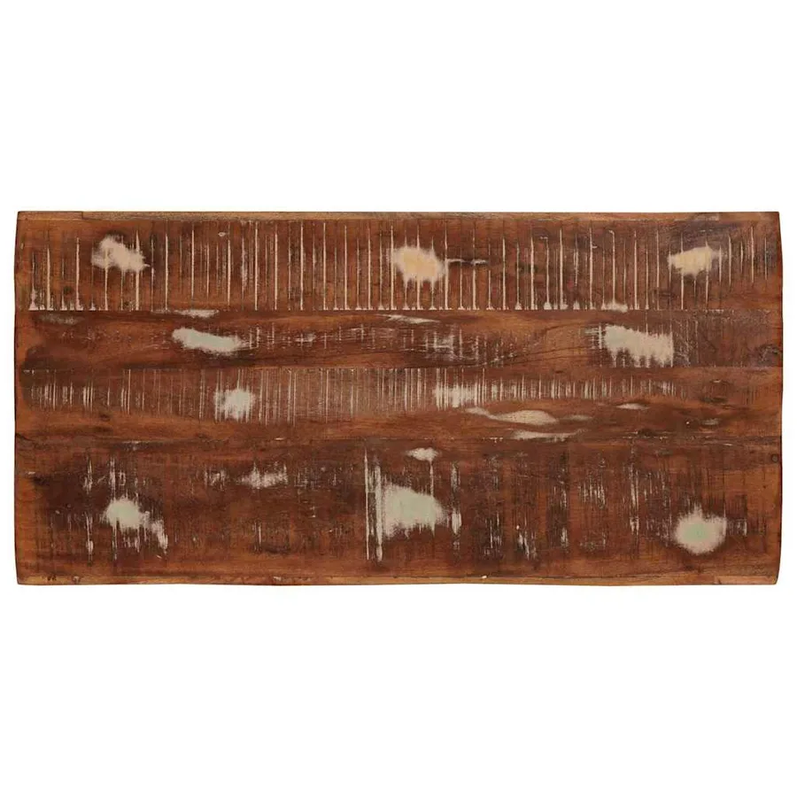 Table Gigogne 3 pcs Marron Bois Recyclé Solide - 6
