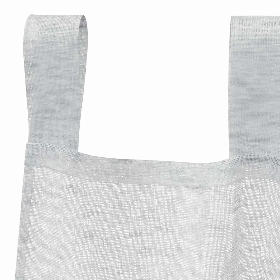 Rideau en Voile 2 pcs Gris clair 245 x 140 cm Polyester - 5