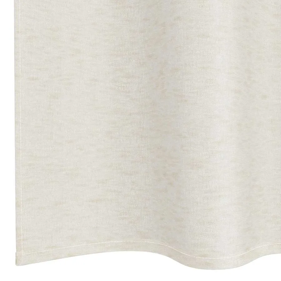 Rideau en Voile 2 pcs Crème 225 x 140 cm Polyester - 6