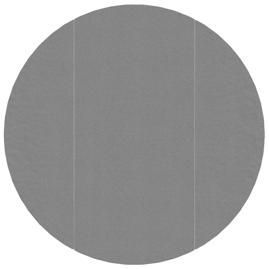 Bâche de piscine gris clair Ø306 cm géotextile polyester - 3