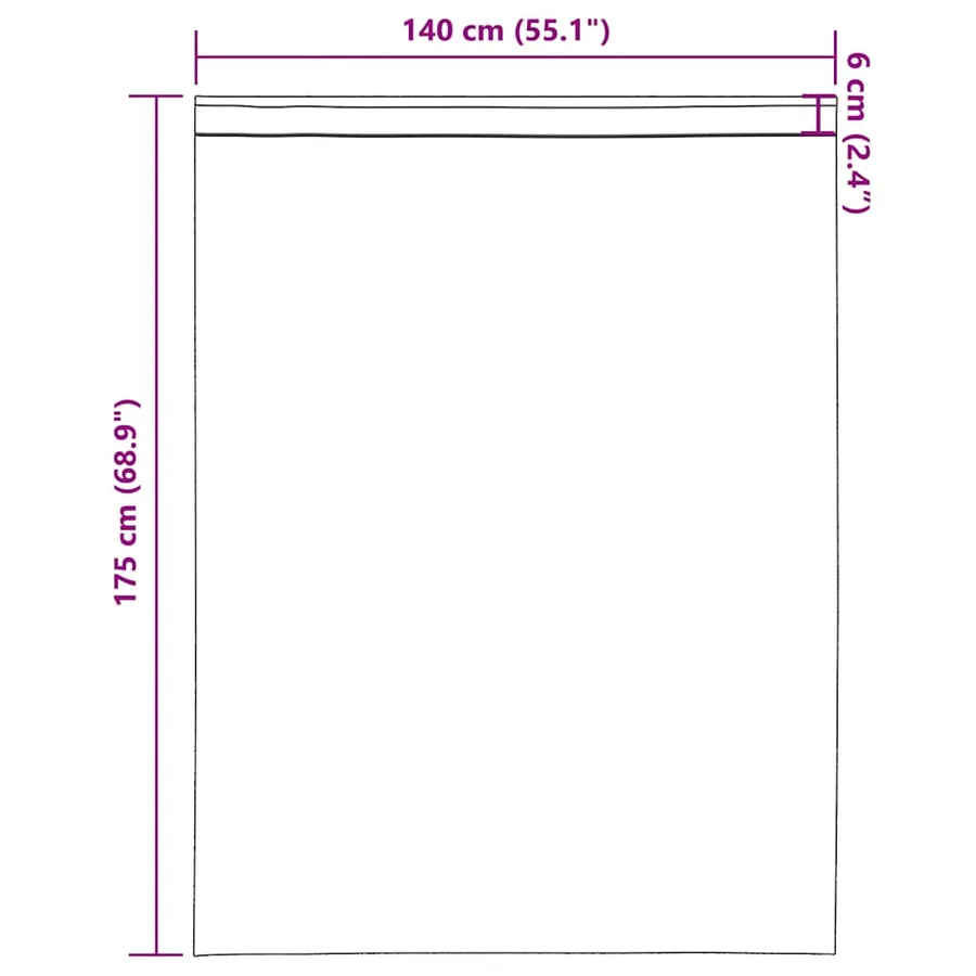Rideaux en voile à œillets 2 pcs couleur terre cuite - 9