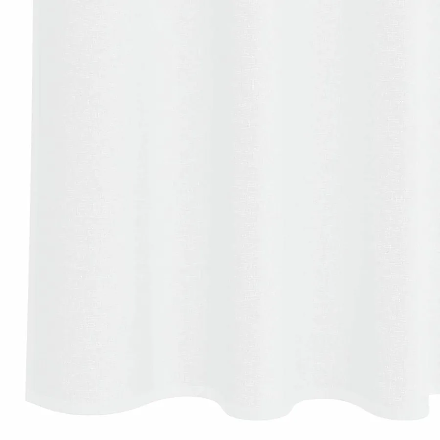 Rideau en Voile 2 pcs Blanc 245 x 140 cm Polyester - 6