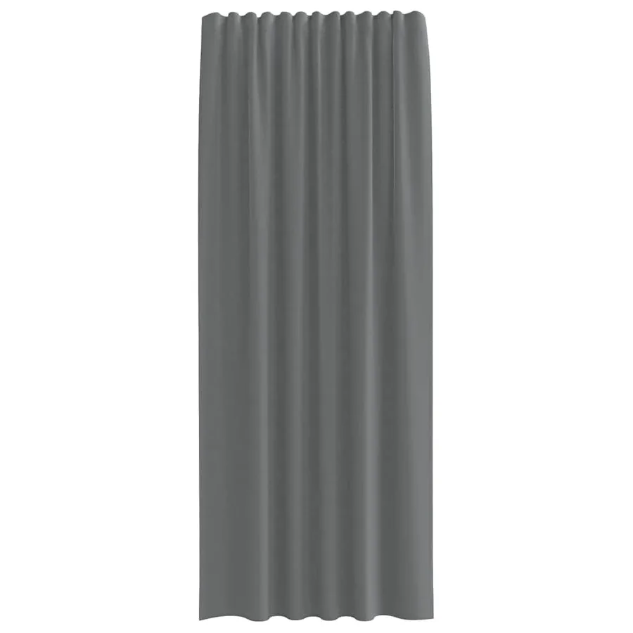 Rideaux en voile à œillets 2 pcs gris foncé - 4