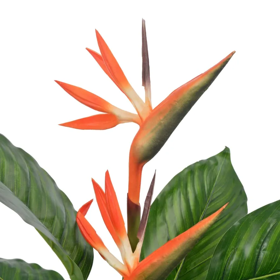 Plante artificielle Strelitzia avec pot Rouge 100 cm - 2