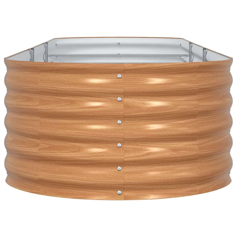 Lit surélevé Marron 320 x 80 x 44 cm Acier - 6