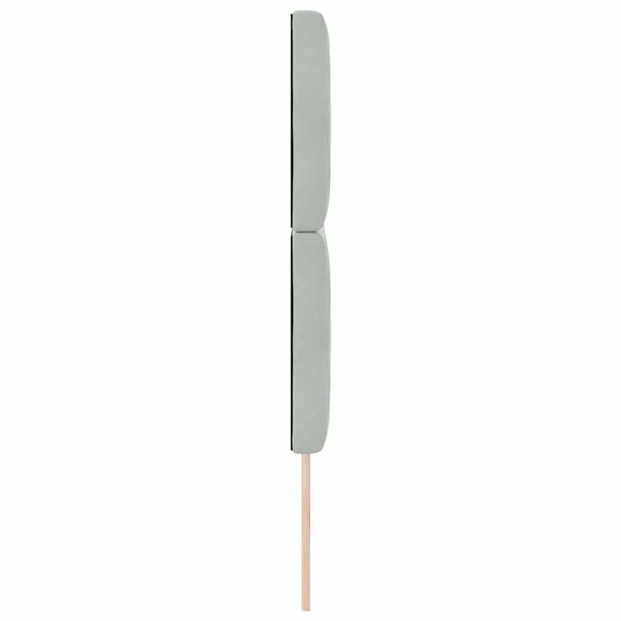 Tête de lit Gris clair 160 cm Velours - 5