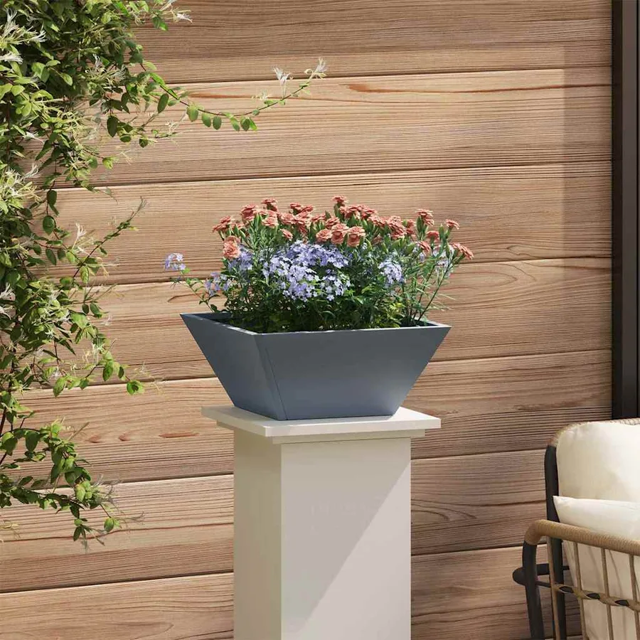 Cache-pot de jardin Anthracite 35 x 35 x 15 cm - 4