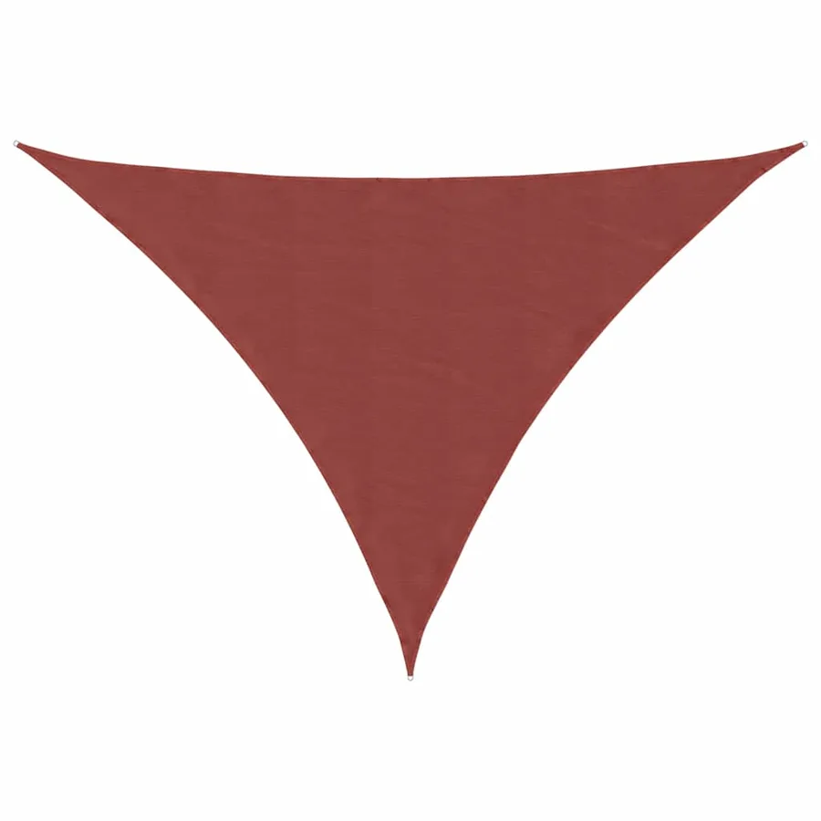 Voile d'ombrage couleur terre cuite 7 x 5 x 5 m 100 % polyester Oxford - 2