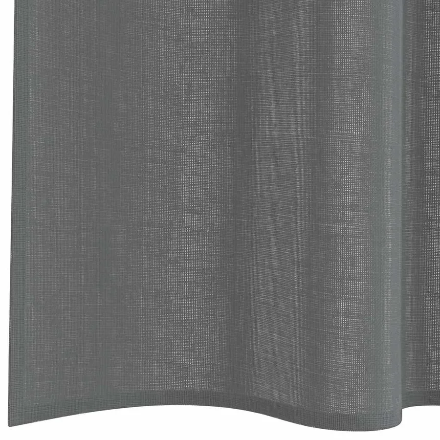 Rideaux en voile à œillets 2 pcs gris foncé - 6