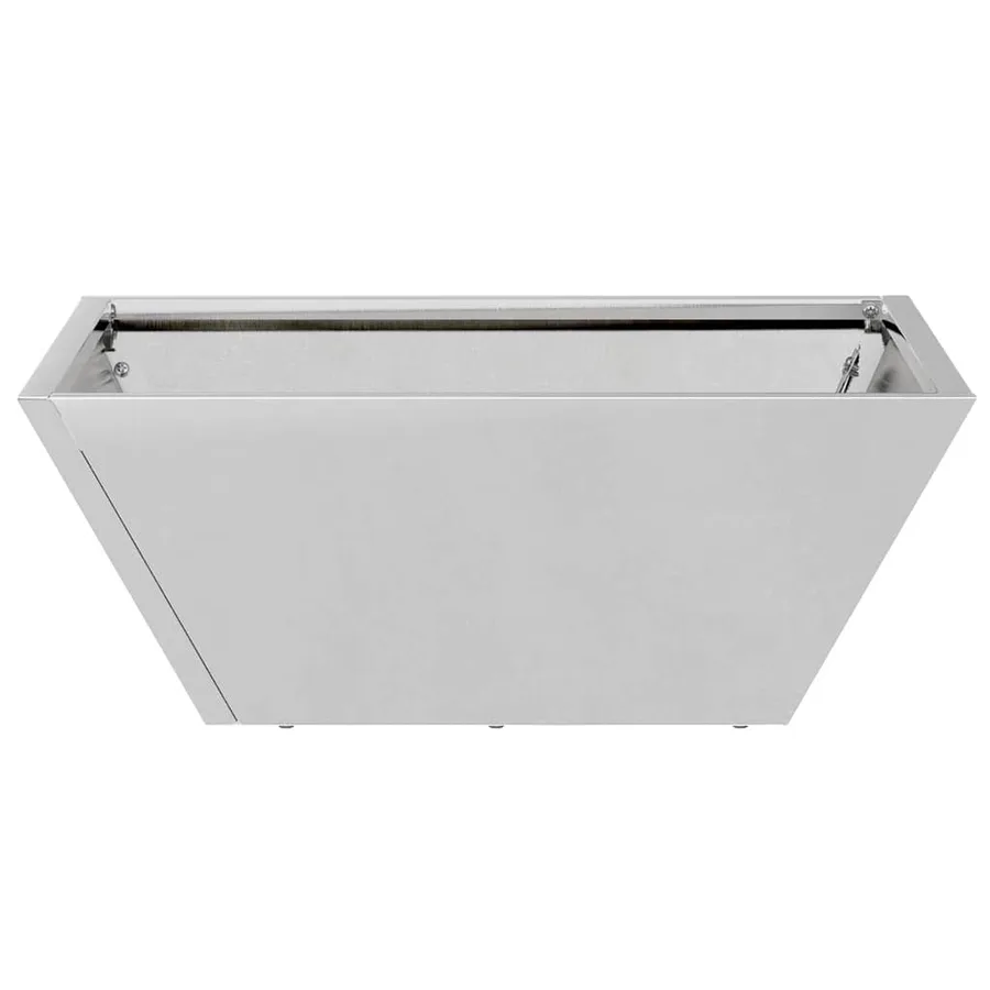 Cache-pot de jardin 5 pc Argent 40 x 40 x 15 cm Acier galvanisé - 6
