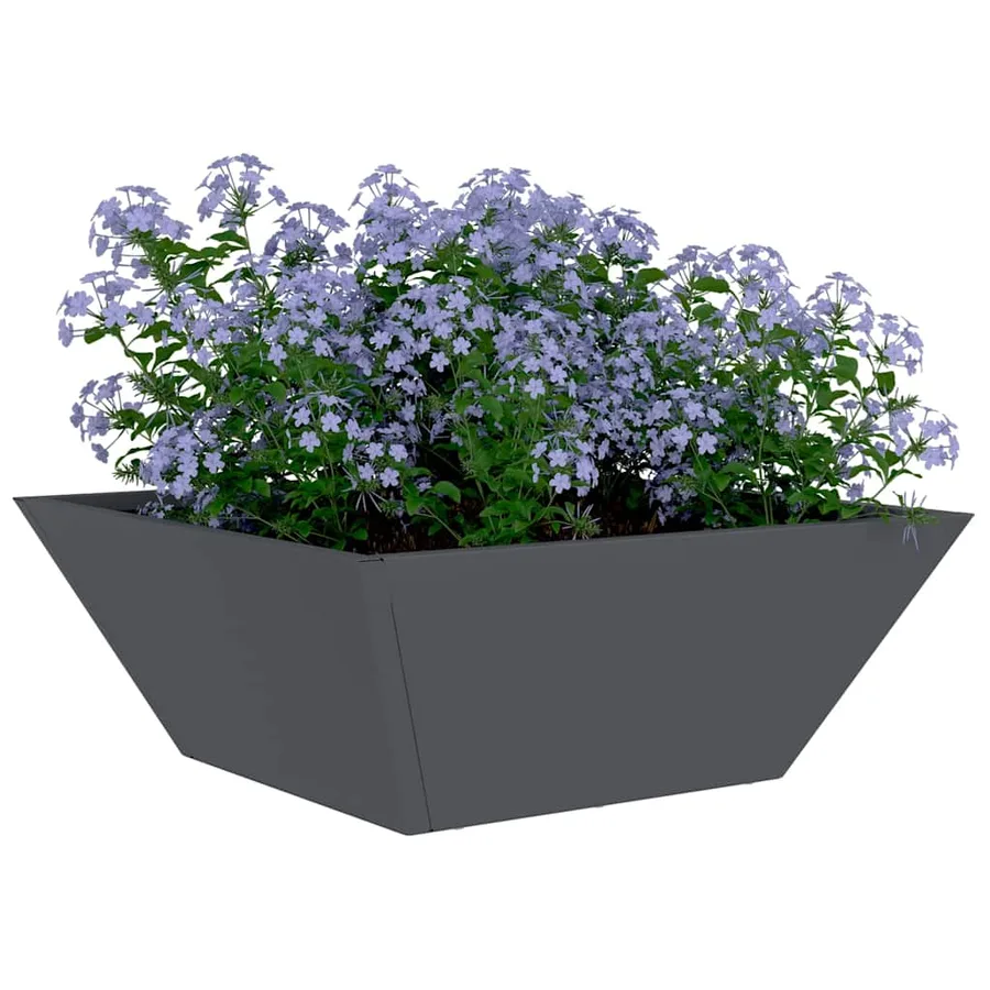 Cache-pot de jardin Anthracite 40 x 40 x 15 cm - 3