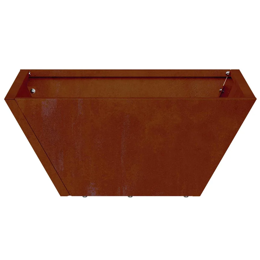 Cache-pot de jardin 5 pc Rouillé 35 x 35 x 15 cm Acier patiné - 7