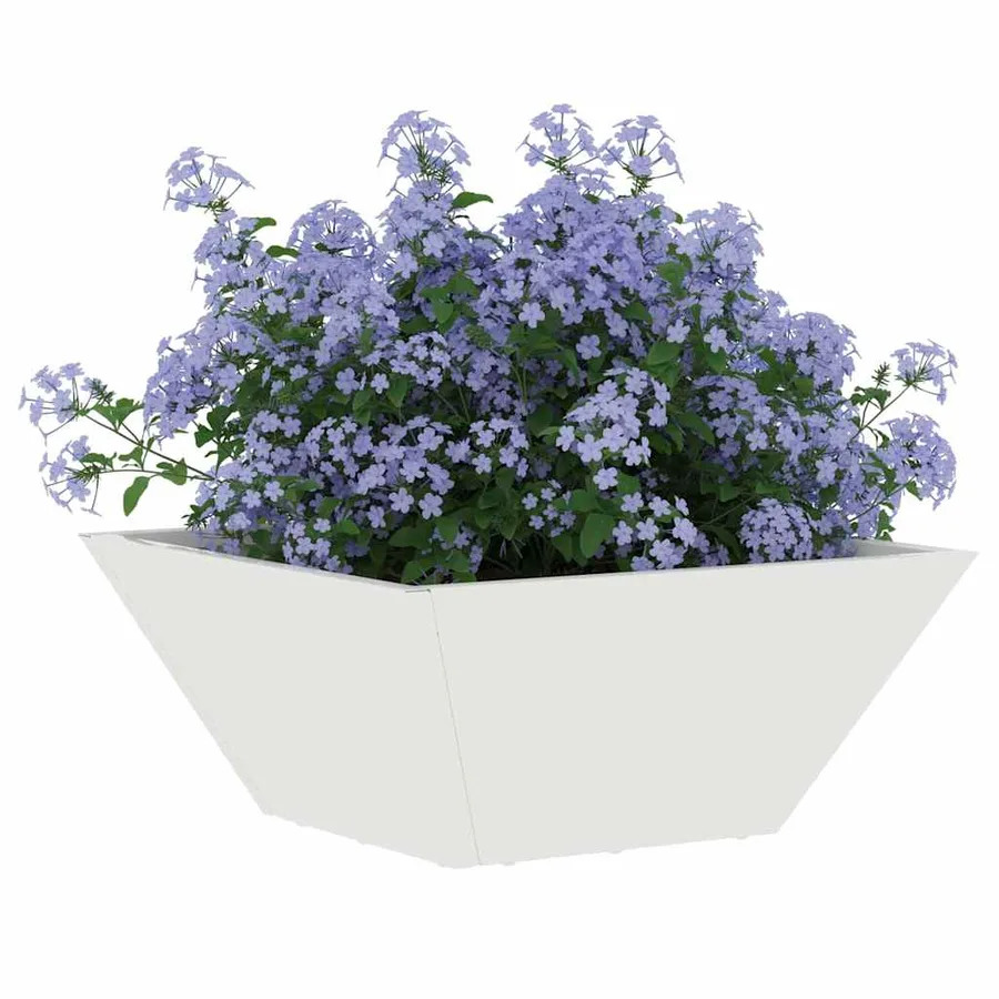 Cache-pot de jardin 5 pc Blanc 35 x 35 x 15 cm - 3
