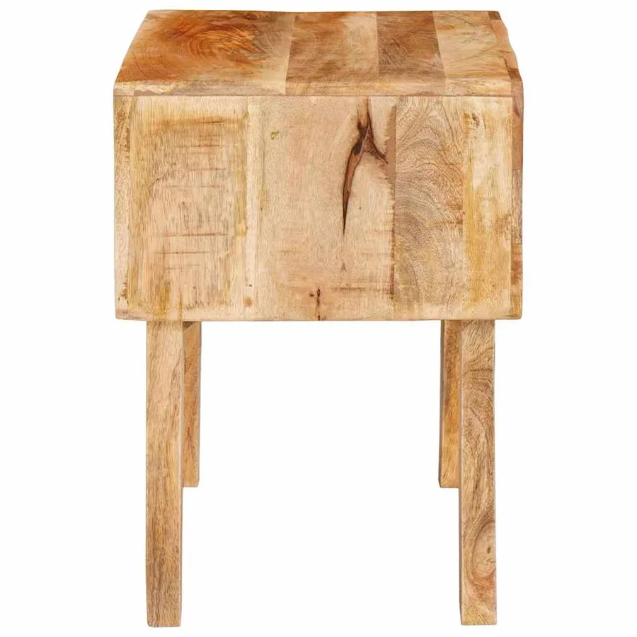 Table d'appoint Marron 40 x 32 x 46 cm Bois de mangue massif - 6