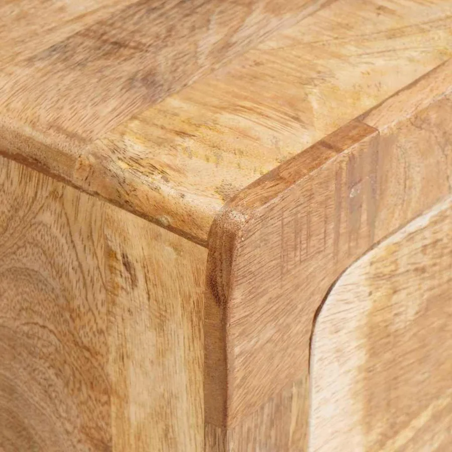 Table d'appoint Marron 40 x 32 x 46 cm Bois de mangue massif - 9