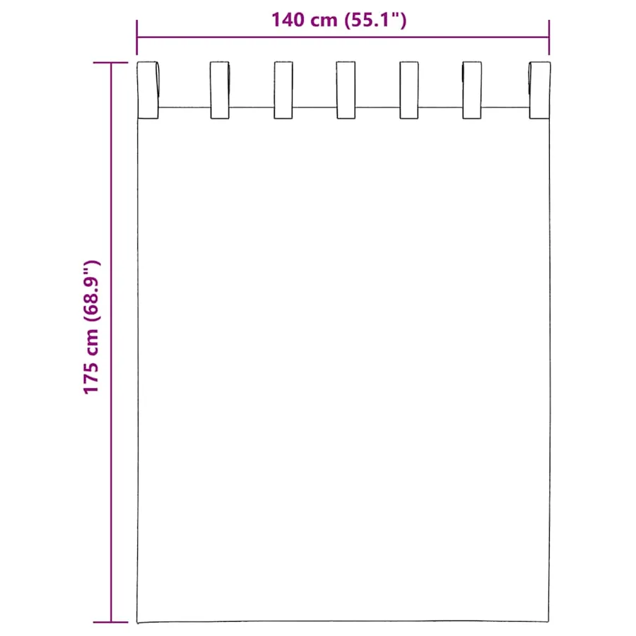 Voilages à œillets 2 pcs rouge bordeaux 140 x 175 cm - 8