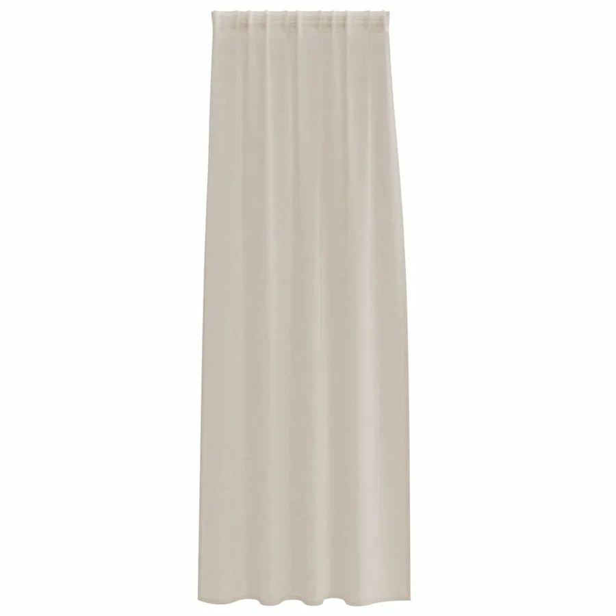 Rideau en Voile 2 pcs Couleur sable 225 x 140 cm Polyester - 4