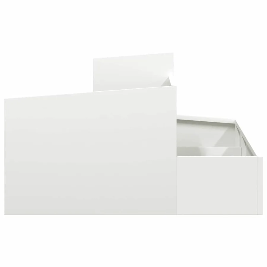 Cache-pot de jardin Blanc 80 x 80 x 50 cm Acier laminé à froid - 6