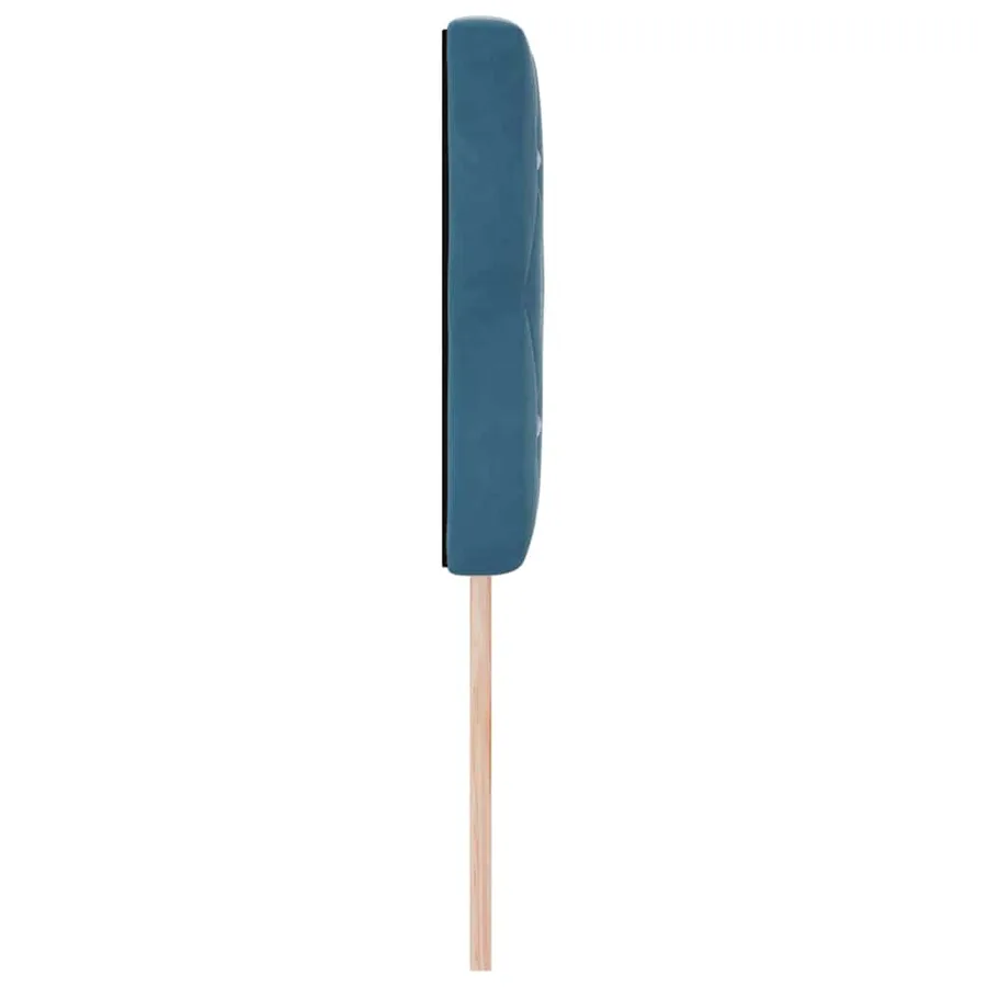 Tête de lit LED avec bandes LED Bleu foncé 144 cm Velours - 6