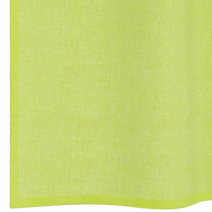 Rideaux en voile avec passants 2 pcs vert pomme - 6