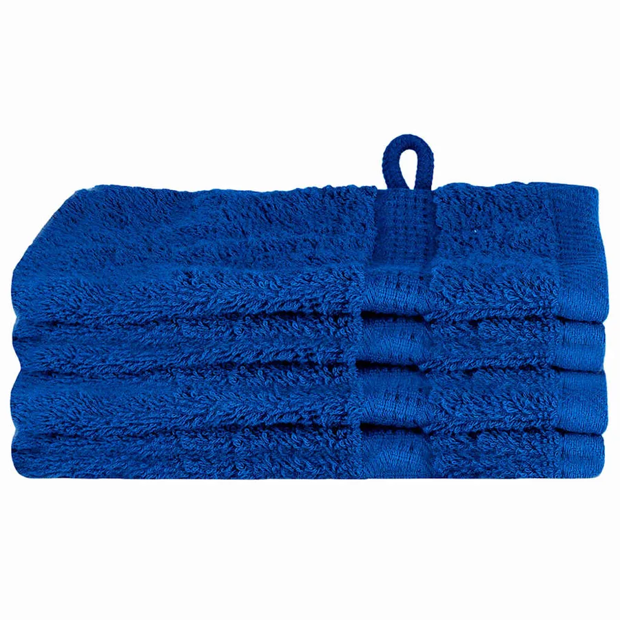 Serviette Invité SOLUND 4 pc Bleu 15 x 21 cm 550 gsm - 2