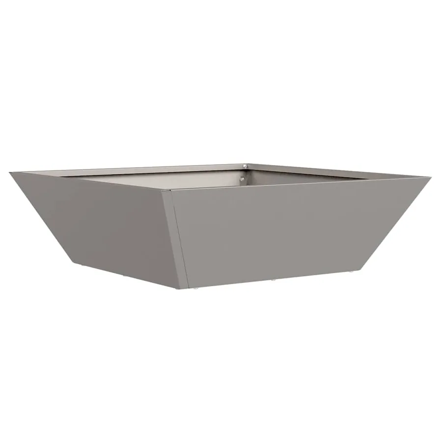 Cache-pot de jardin 5 pc Rouillé 50 x 50 x 15 cm Acier patiné - 2