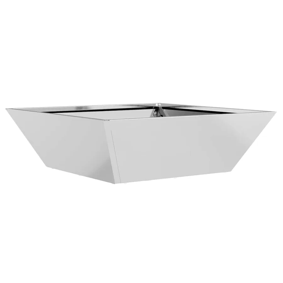 Cache-pot de jardin 5 pc Argent 50 x 50 x 15 cm Acier galvanisé - 5