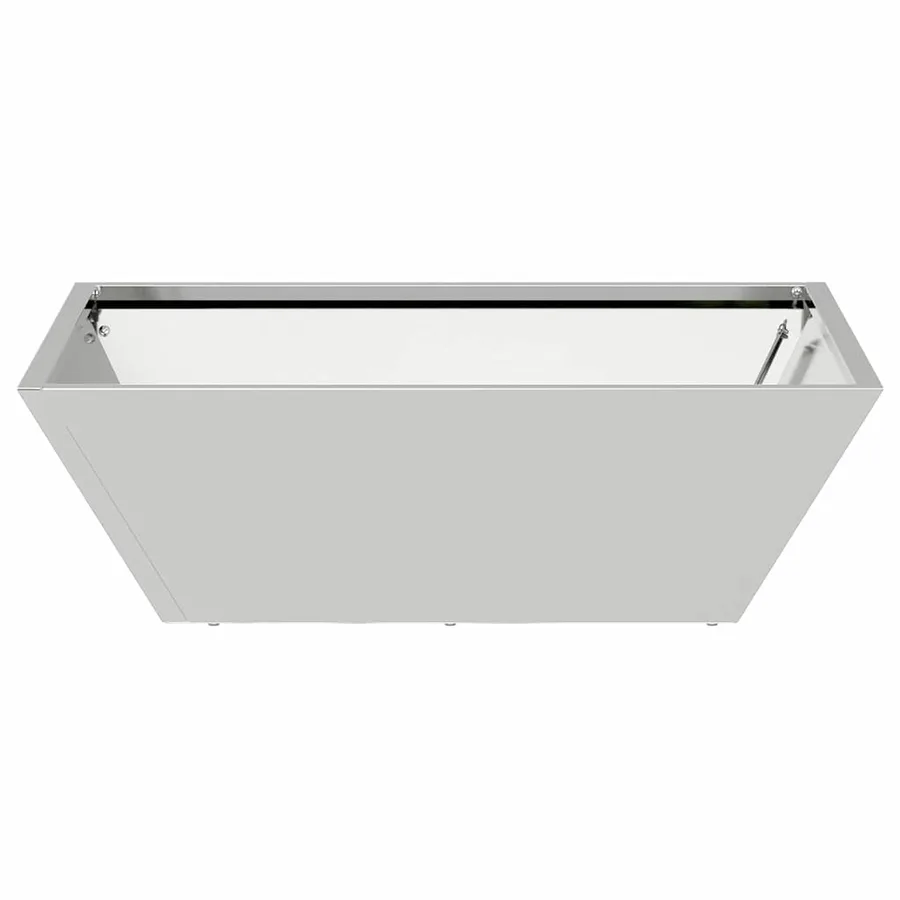 Cache-pot de jardin 5 pc Argent 50 x 50 x 15 cm Acier galvanisé - 6