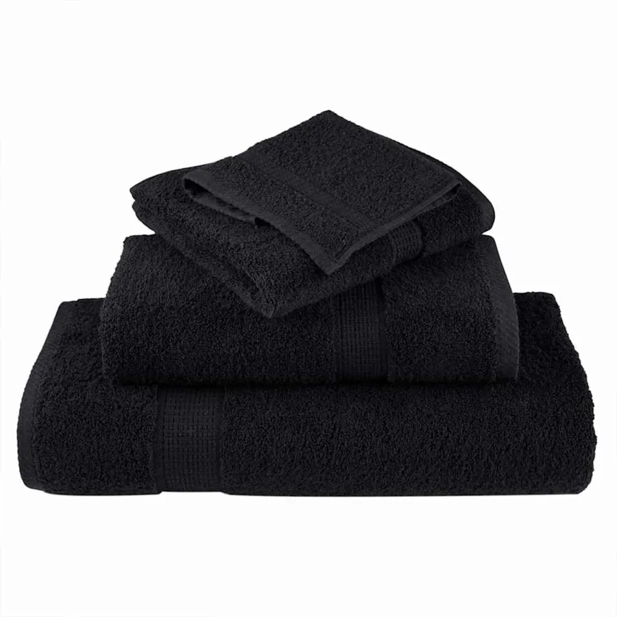 Serviette Invité SOLUND 10 pc Noir 15 x 21 cm 550 gsm - 3