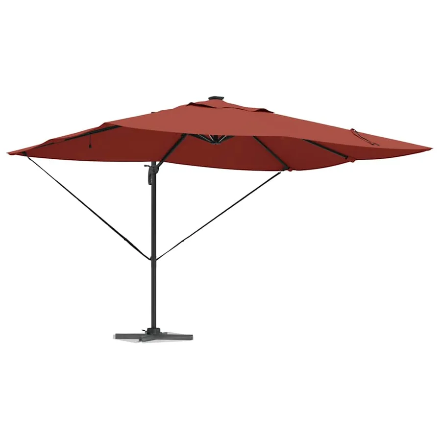 Parasol Terre cuite 352 x 251 x 265 cm Polyester et Aluminium - 3