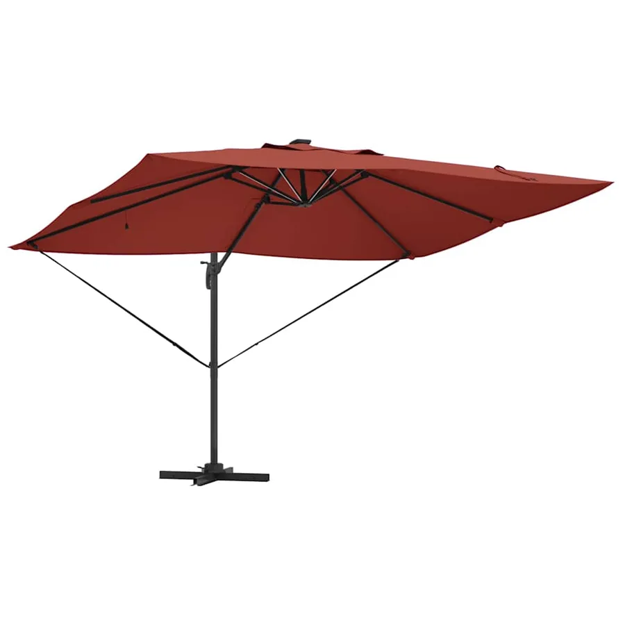 Parasol Terre cuite 352 x 251 x 265 cm Polyester et Aluminium - 5