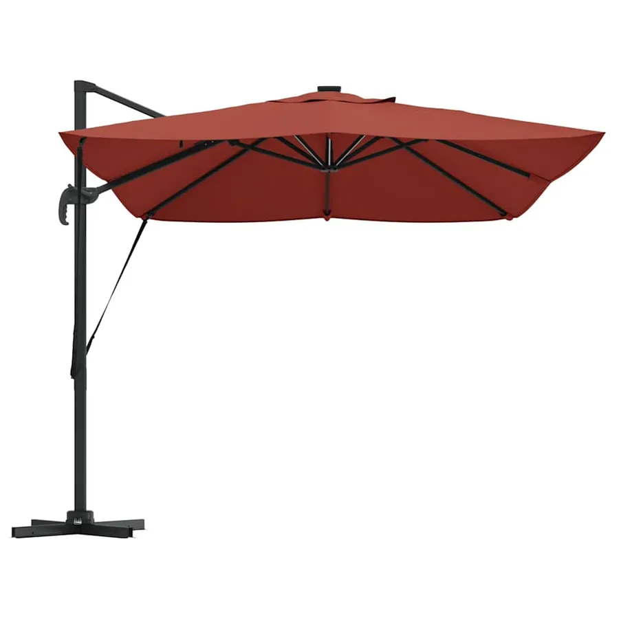 Parasol Terre cuite 352 x 251 x 265 cm Polyester et Aluminium - 7