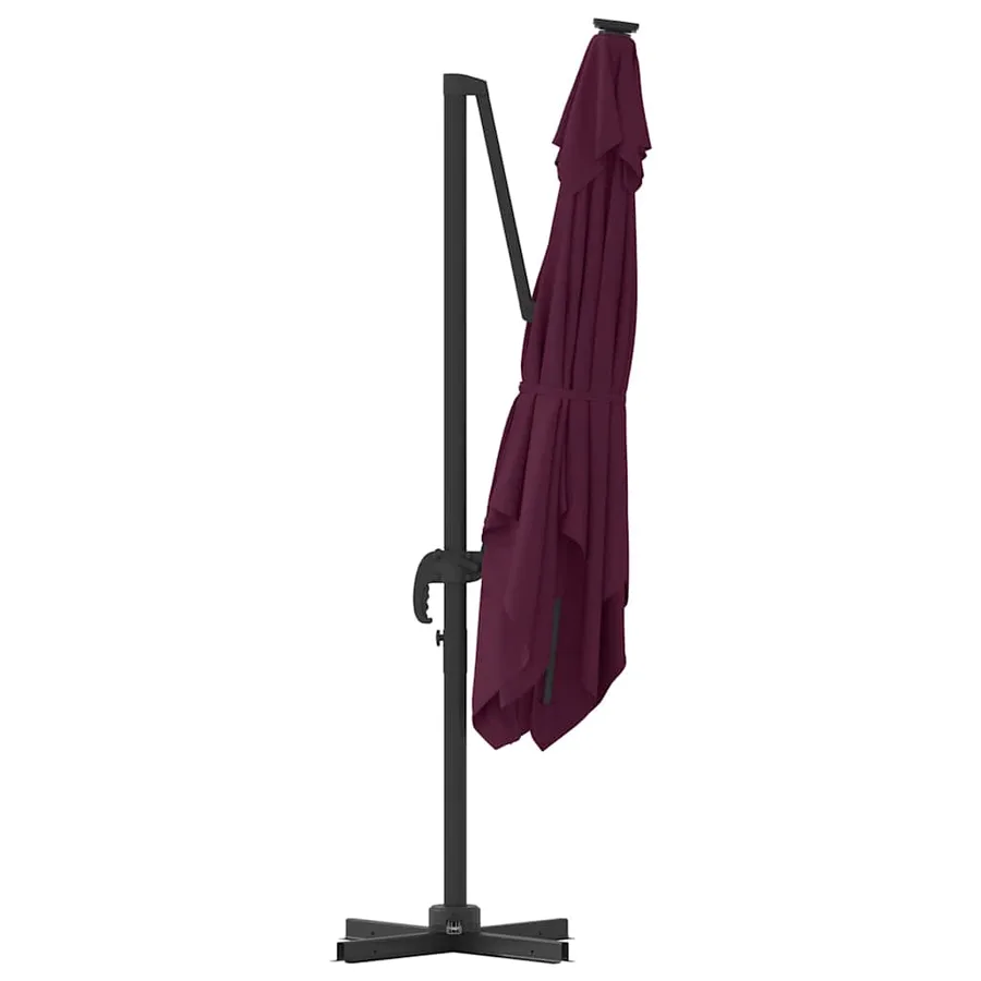 Parasol Roma Rouge 286 x 284 x 265 cm Aluminium et polyester - 7