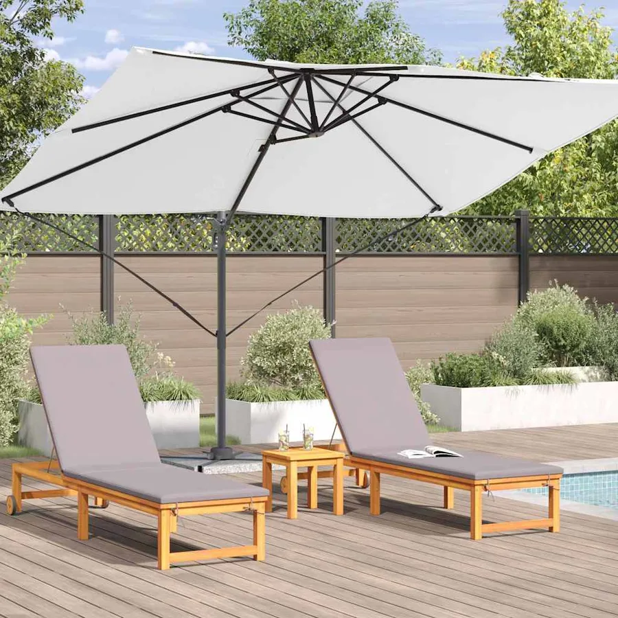 Parasol Sable 351 x 250 x 260 cm Polyester et Aluminium - 4