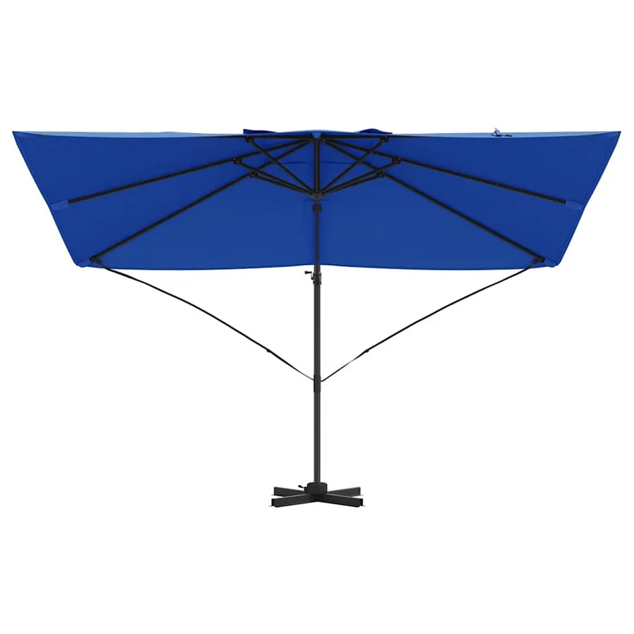 Parasol 351 x 250 x 260 cm Polyester et Aluminium Azur - 5