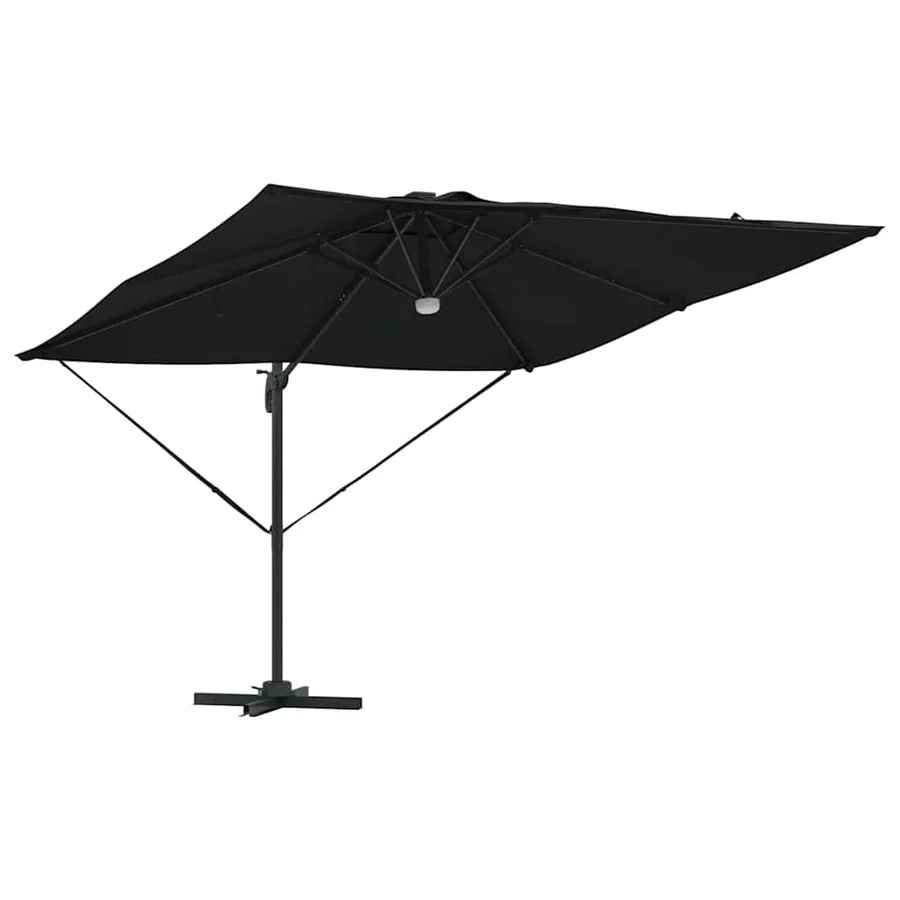Parasol Roma Noir 286 x 284 x 270 cm Aluminium et polyester - 5