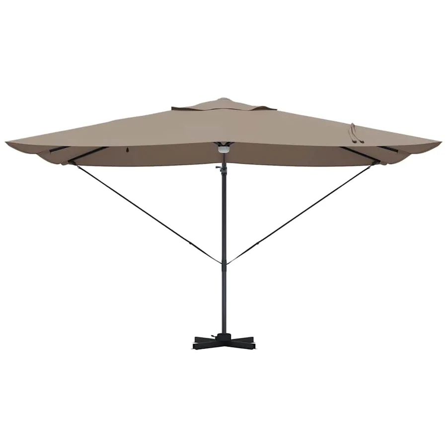 Parasol Taupe 351 x 250 x 253 cm Polyester et Aluminium - 6
