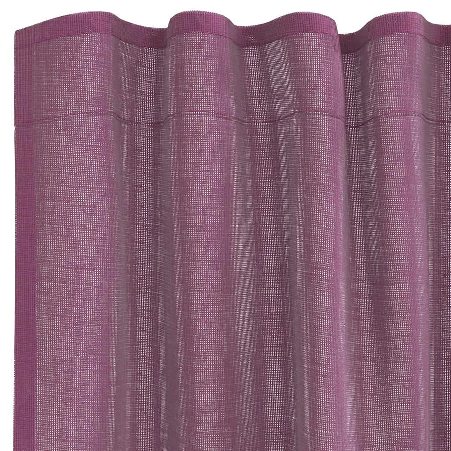 Rideaux en voile à œillets (2 pcs) violets - 5