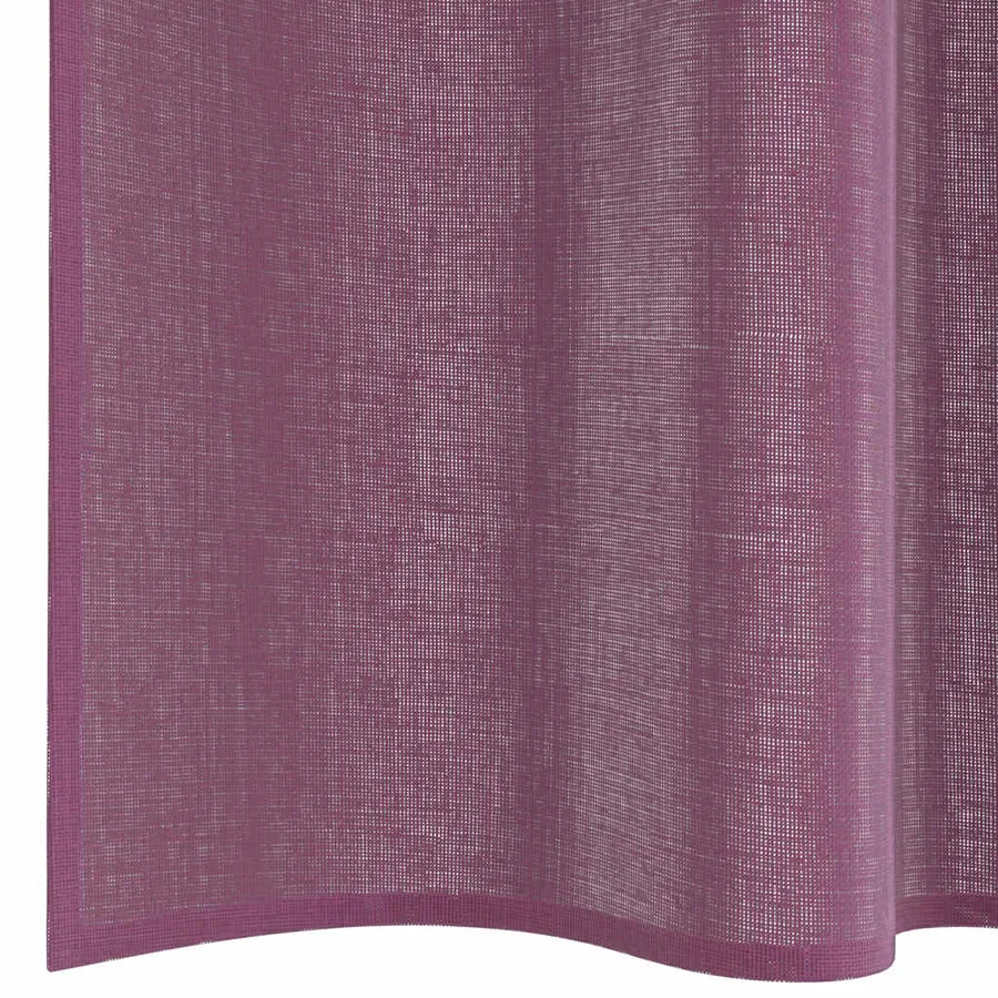 Rideaux en voile à œillets (2 pcs) violets - 6