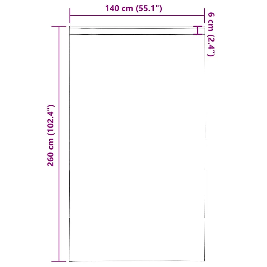 Rideaux en voile à œillets (2 pcs) violets - 9