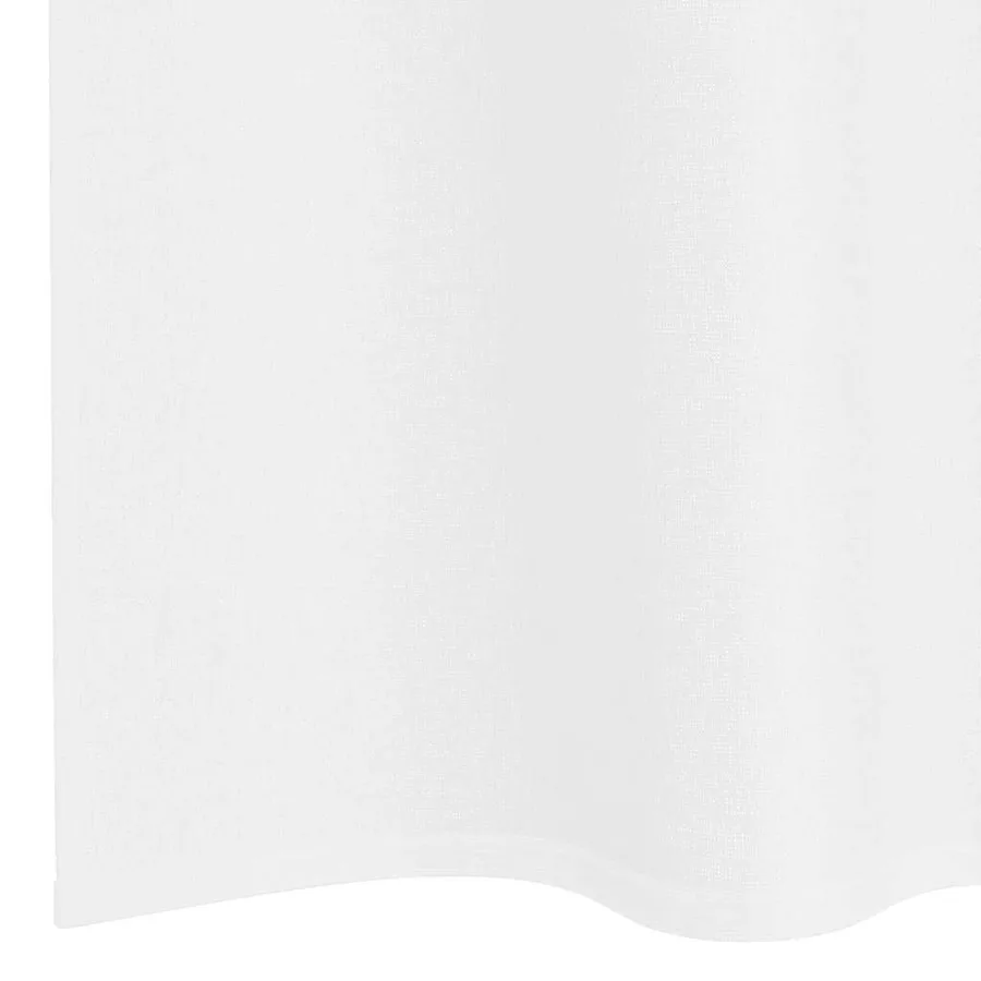 Rideau en Voile 2 pcs Blanc 140 x 140 cm Polyester - 6