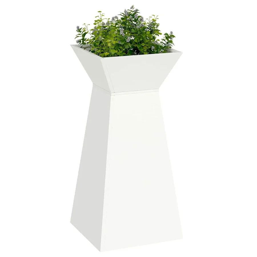 Jardinière à pilier Blanc 35 x 35 x 73 cm - 3