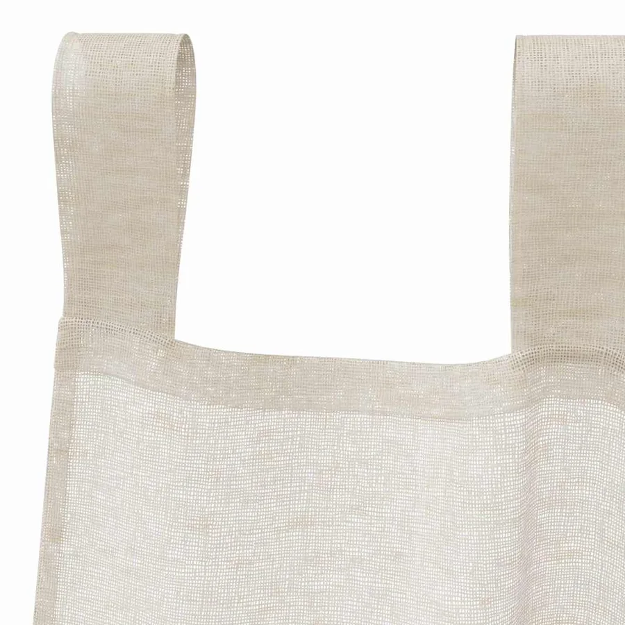 Rideau en Voile 2 pcs Couleur sable 225 x 140 cm Polyester - 5