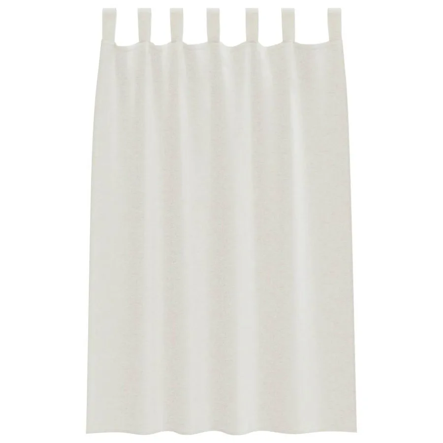 Rideau en Voile 2 pcs Crème 175 x 140 cm Polyester - 4