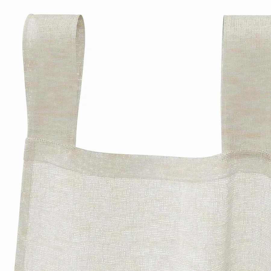 Rideau en Voile 2 pcs Crème 175 x 140 cm Polyester - 5