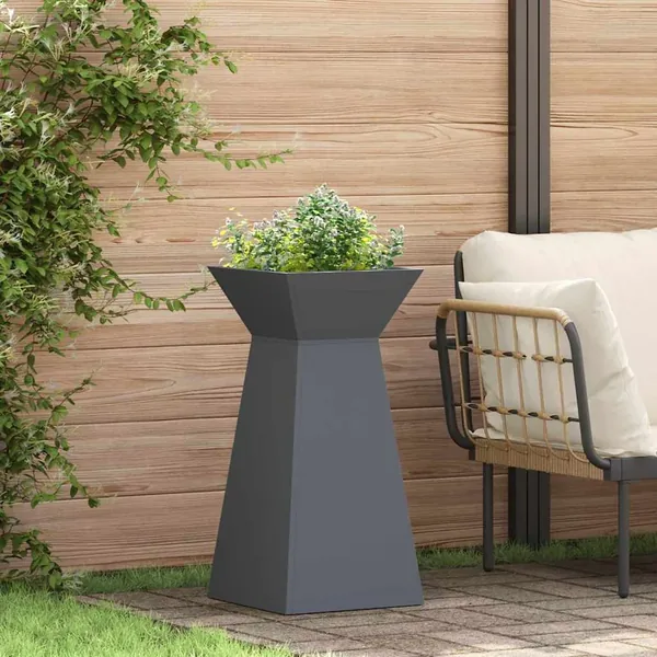 Jardinière à pilier Anthracite 35 x 35 x 73 cm